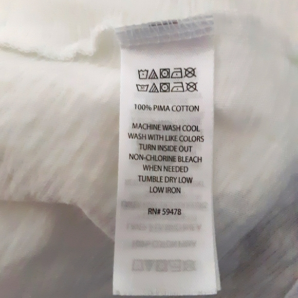 Max Studio Size L Large Large White T-Shirt - Picture 7 of 8